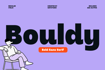 Bouldy Font for Designers: Modern Typography Toolkit