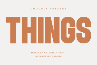 Crafting Projects with Things Font Design