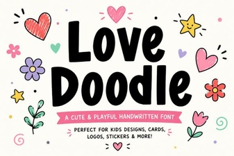 Love Doodle Font for Creative Projects & Design