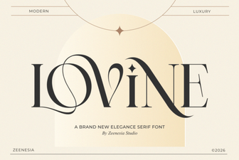 The Lovine Font for Modern Design Projects