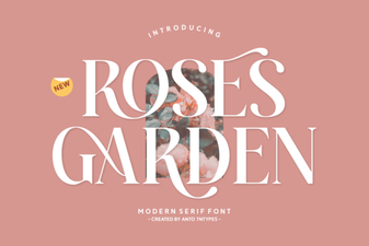 A Font for Designing Rose Garden Signs