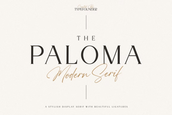 The Paloma Font for Creative Branding & Websites